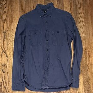 Blue Uniqlo WorkShirt Overshirt